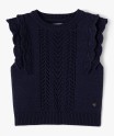 Pull sans manches en maille fantaisie fille - LuluCastagnette
